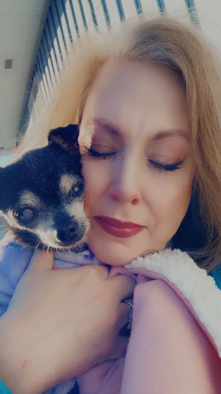 Mia home at last, cheek to cheek with her forever mom Shannon